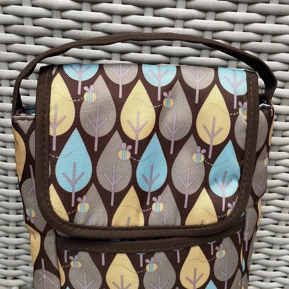 Disney Baby Winnie the Pooh Brown Leaf Bottle Bag/Tote